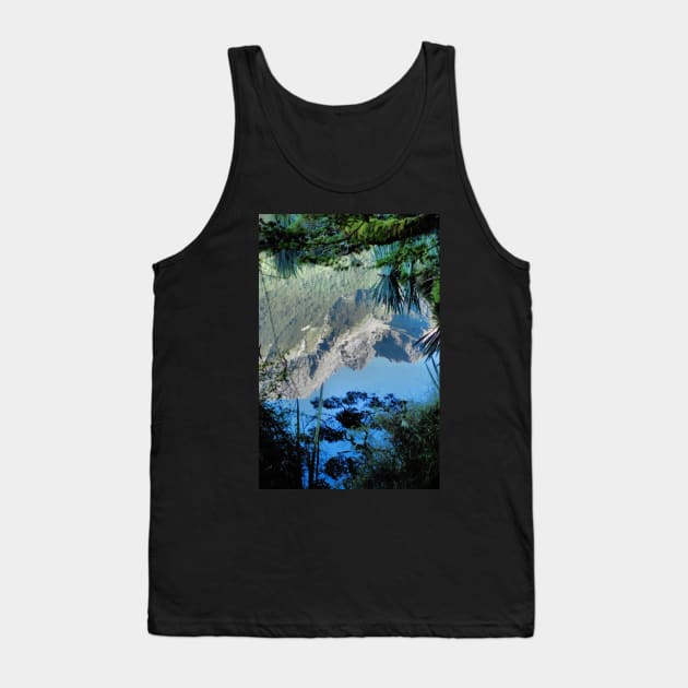 Mirror Lakes #2, New Zealand Tank Top by Carole-Anne